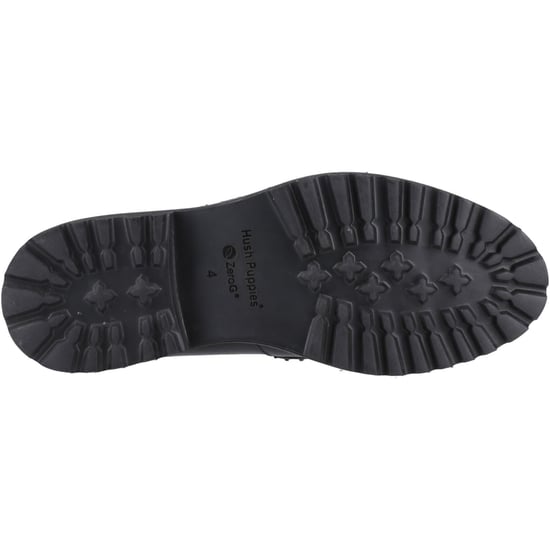 Hush Puppies Genie Leder Damen Schwarze Standard Slipper - Image 3