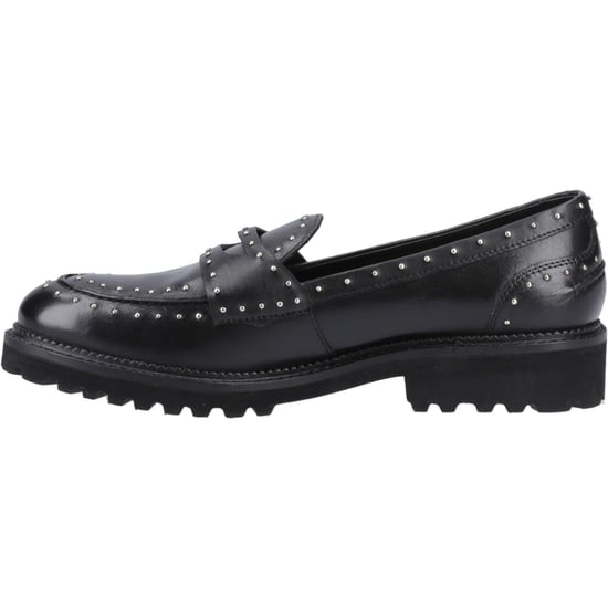Hush Puppies Genie Leder Damen Schwarze Standard Slipper - Image 4