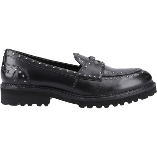 Hush Puppies Genie Leder Damen Schwarze Standard Slipper - Image 5