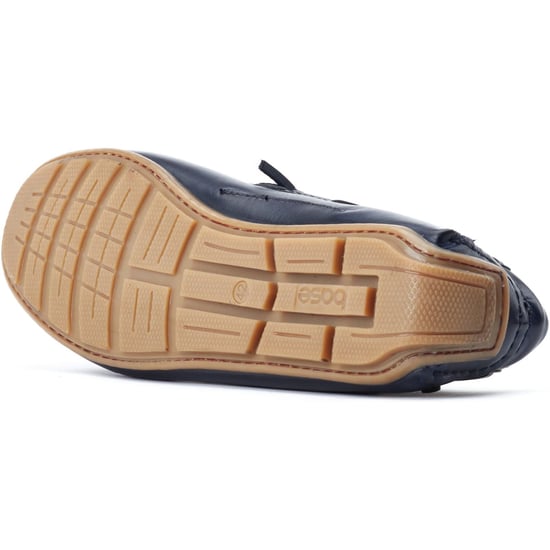 Base London Brooks Leder Herren Marineblaue Standard Slipper - Image 3