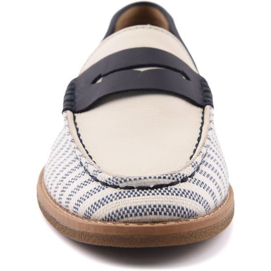 Sperry Port Driving Textil Damen Loafer Weiß/Navy Standard - Image 3