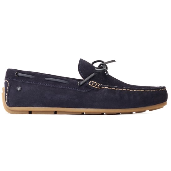 Base London Brooks Leder Herren Navy Standard Slipper - Image 5