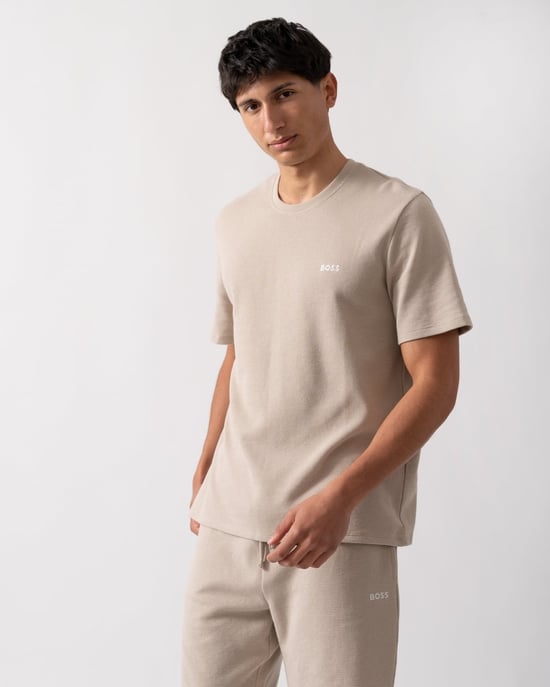 Pyjama-T-Shirt in Beige - Image 1