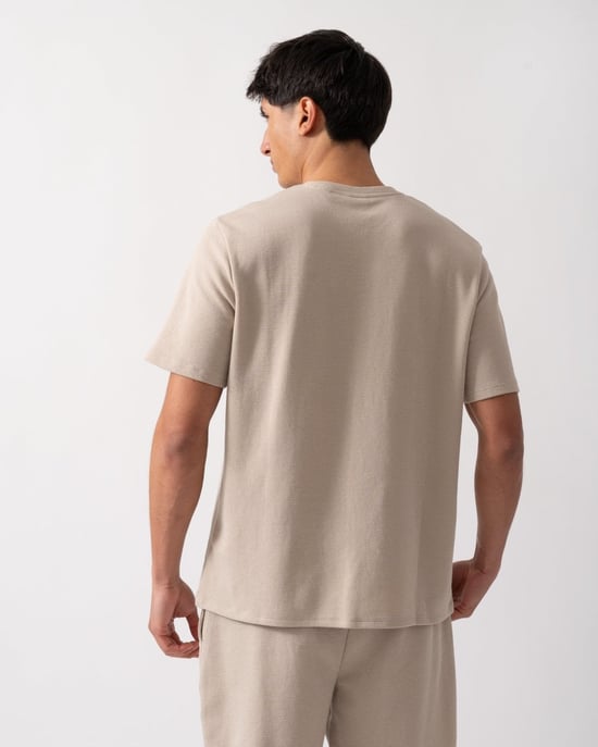 Pyjama-T-Shirt in Beige - Image 3