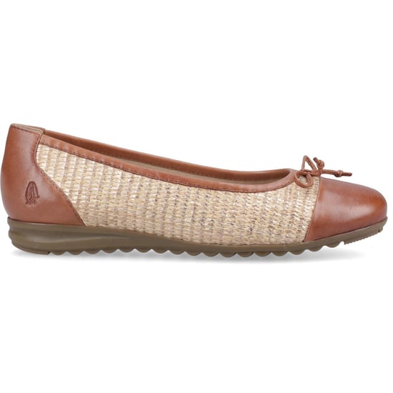 Hush Puppies Laurie Zehenkappe Leder Damen Tan Standard Ballerinas - Image 5