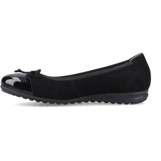 Hush Puppies Laurie Zehenschutz Leder Damen Schwarz Standard Ballerinas - Image 4