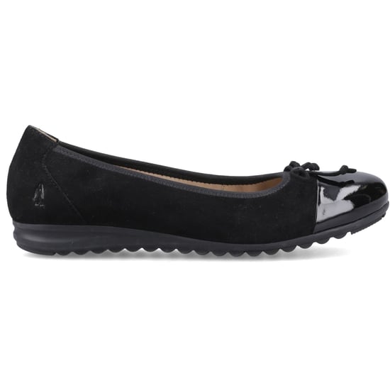 Hush Puppies Laurie Zehenschutz Leder Damen Schwarz Standard Ballerinas - Image 5