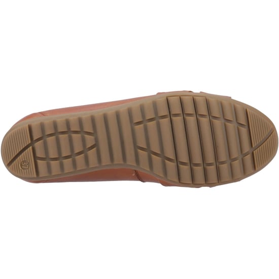 Hush Puppies Lilith Leder Damenschuhe Tan Standard Ballerinas - Image 3