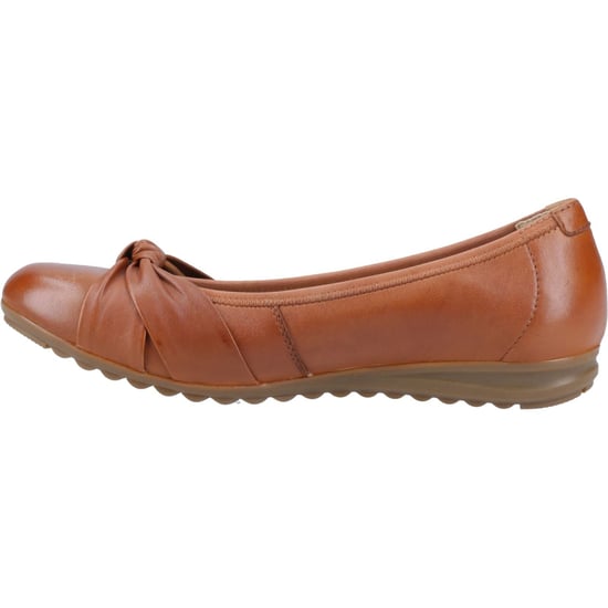 Hush Puppies Lilith Leder Damenschuhe Tan Standard Ballerinas - Image 4