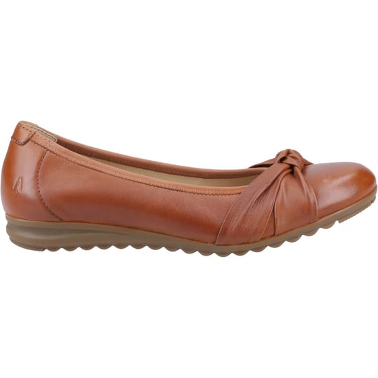 Hush Puppies Lilith Leder Damenschuhe Tan Standard Ballerinas - Image 5