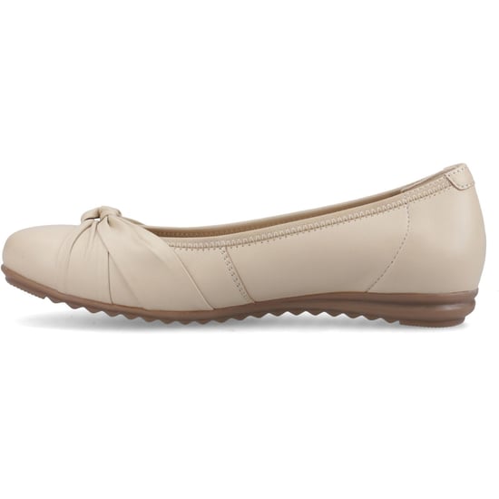 Hush Puppies Lilith Leder Damen Creme Standard Ballerinas - Image 4