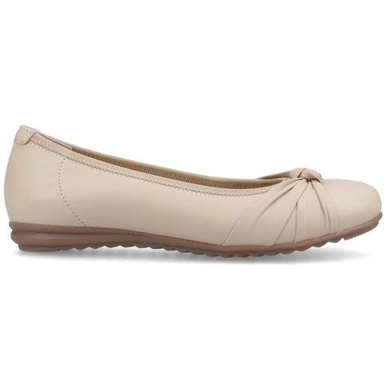 Hush Puppies Lilith Leder Damen Creme Standard Ballerinas - Image 5