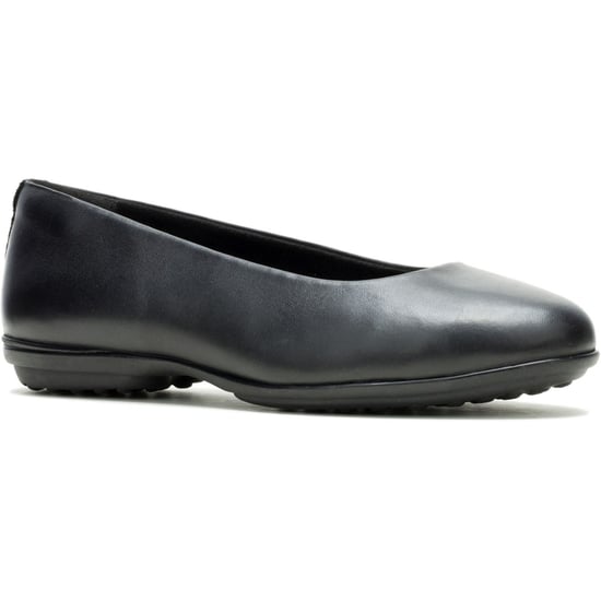 Hush Puppies Alice Flache Leder Damenschuhe Schwarz Standard Flats - Image 1