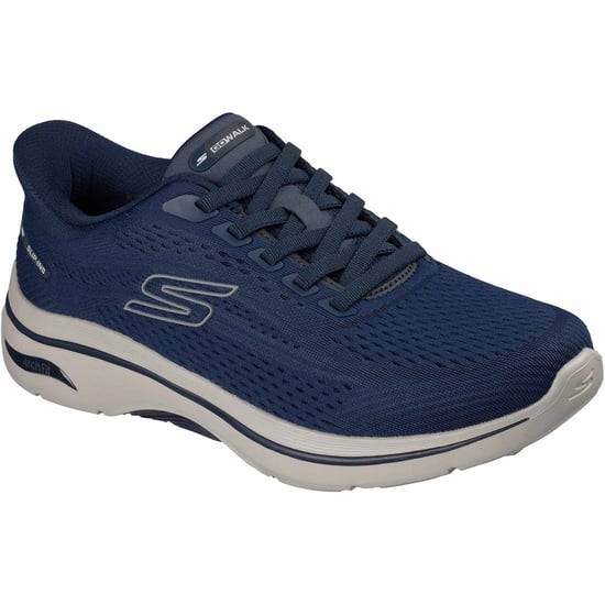 Skechers GO WALK Arch Fit 2.0 Percy Textil Herren Sneaker Navy/Grau Standard - Image 1