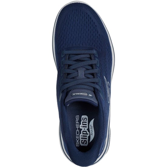 Skechers GO WALK Arch Fit 2.0 Percy Textil Herren Sneaker Navy/Grau Standard - Image 3