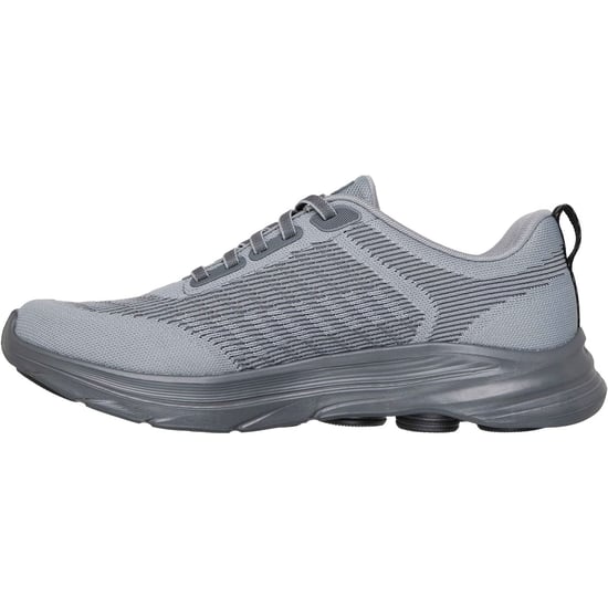 Skechers GO Walk 8 Day Textil Herren Grau/Schwarz Standard Sneakers - Image 4