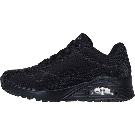 Skechers UNO - Glänzende Schuppen Polyurethan Damen Schwarze Standard-Sneaker - Image 4