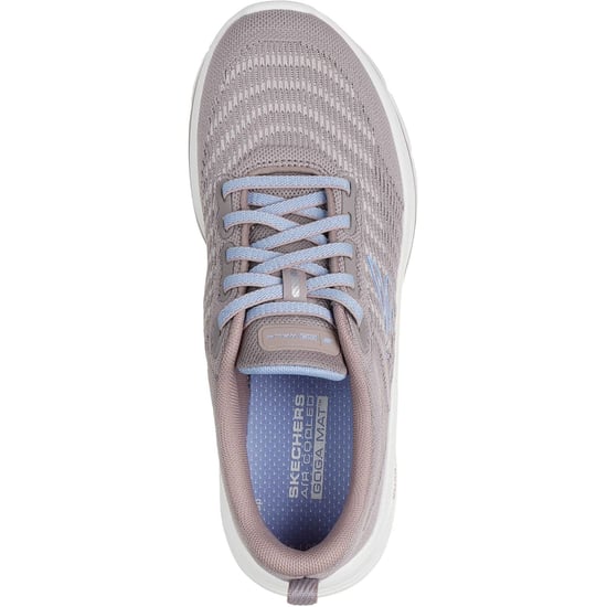 Skechers GO WALK 8 Britt Textile Damen Schuhe Taupe/Blau Standard - Image 3