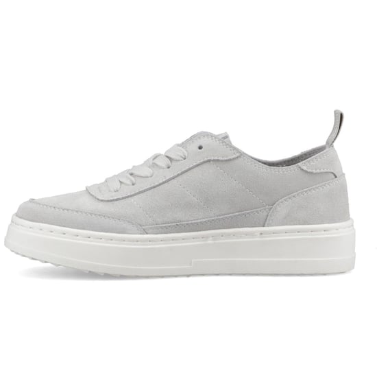 Hush Puppies Nesta Leder Damen Graue Standard-Sneaker - Image 4