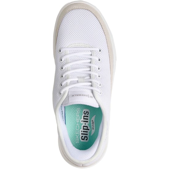 Skechers GoWalk Commuter Textil Damen Weiße Standard Sneakers - Image 3