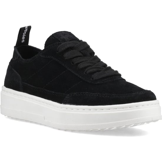 Hush Puppies Nesta Leder Damen Schwarze Standard Sneakers - Image 1