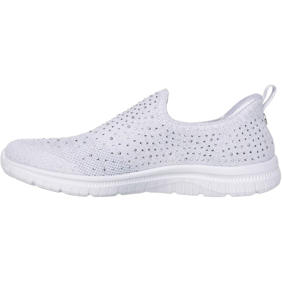 Skechers Virtue Icon Textil Damen Weiß/Silber Standard Sneakers - Image 4