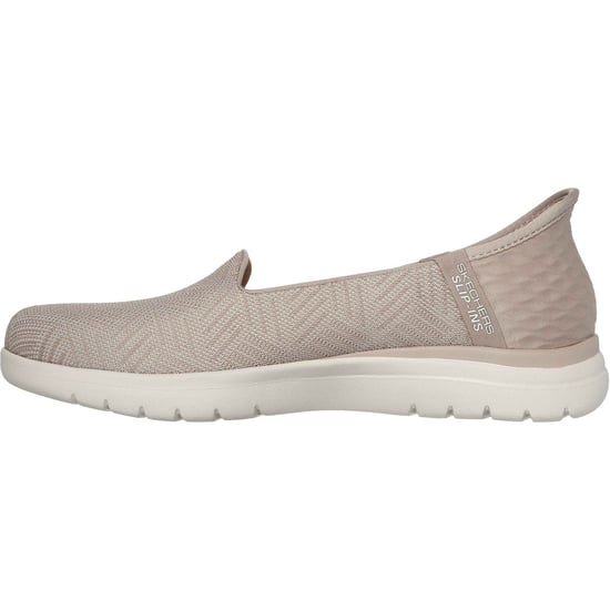 Skechers On-the-GO Flex - Clover Textil Damen Taupe Standard Sneaker - Image 4