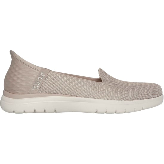 Skechers On-the-GO Flex - Clover Textil Damen Taupe Standard Sneaker - Image 5