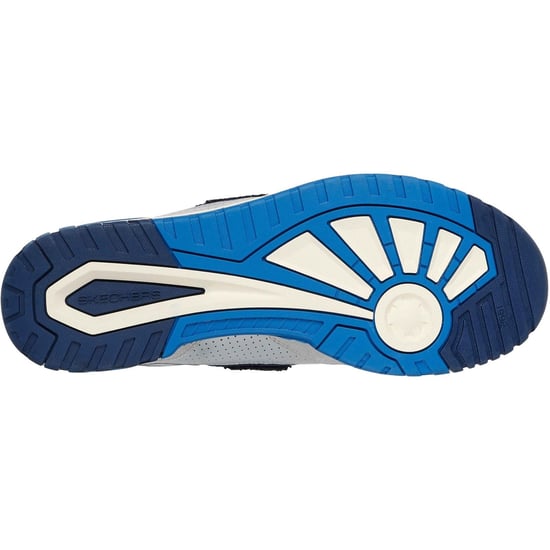 Skechers S-1992 Leder Herren Grau/Blau Standard Sneaker - Image 2