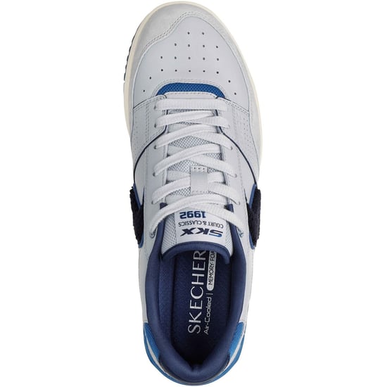 Skechers S-1992 Leder Herren Grau/Blau Standard Sneaker - Image 3