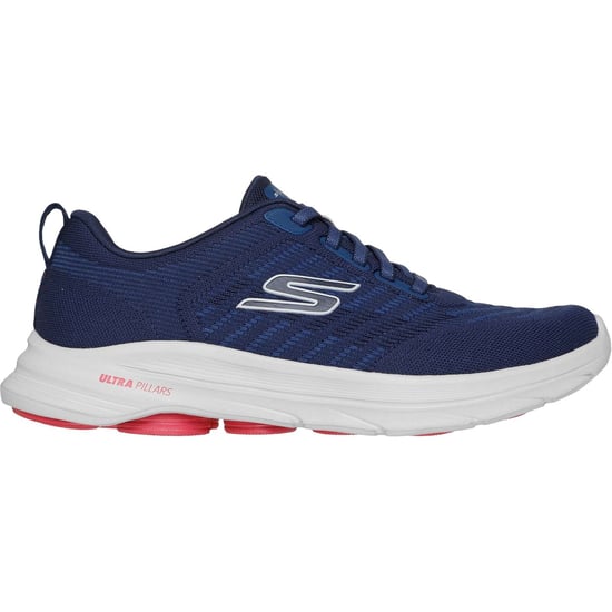 Skechers GO Walk 8 Day Textil Herren Sneakers Navy/Rot Standard - Image 5