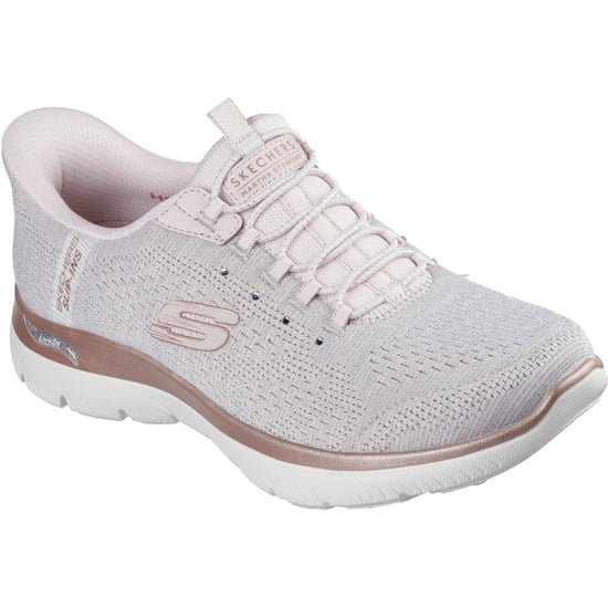 Skechers Arch Fit Summits - Soft Shimmer Textil Damen Leichtrosa Standard Sneaker - Image 1