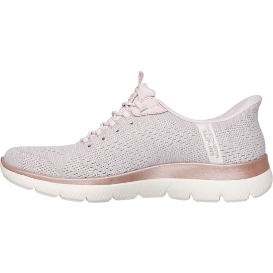 Skechers Arch Fit Summits - Soft Shimmer Textil Damen Leichtrosa Standard Sneaker - Image 4