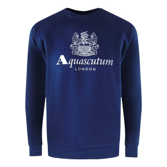 Aquascutum - "London" Trainingsanzug-Set für Herren, Rundhalsausschnitt (Dunkles Marineblau) - Image 2