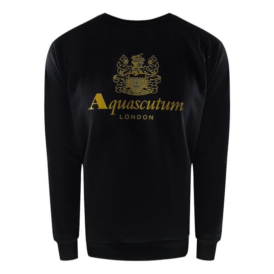 Aquascutum - "London" Trainingsanzug-Set für Herren, Rundhalsausschnitt (Schwarz) - Image 2