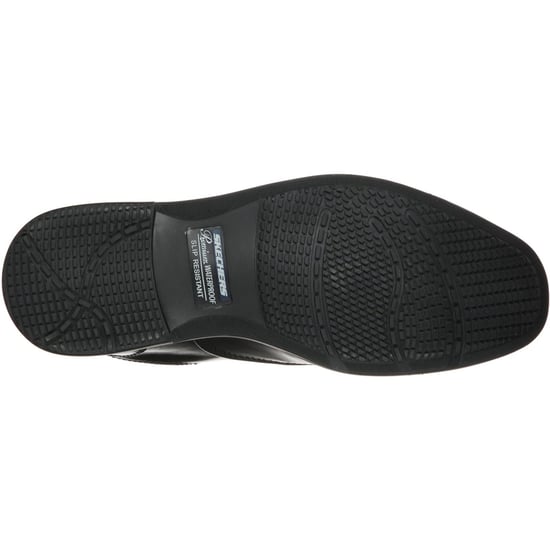 Skechers Dreston Rasmiss Leder Herren schwarze Standard Schnürschuhe - Image 2