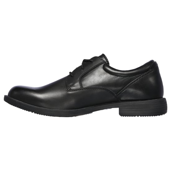 Skechers Dreston Rasmiss Leder Herren schwarze Standard Schnürschuhe - Image 4