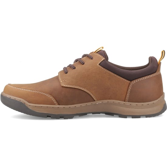 Hush Puppies THOM LACE UP Leder Herren Tan Schnürschuhe - Image 4