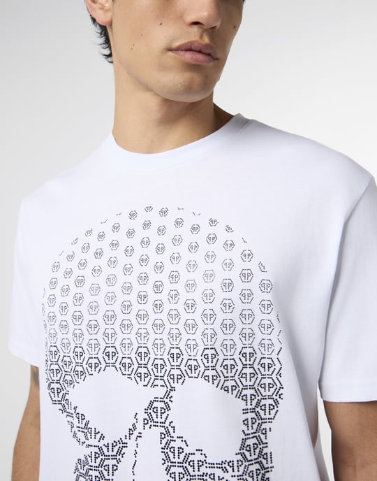 Round Neck T-Shirt Skull Strass Skull Strass - Image 3
