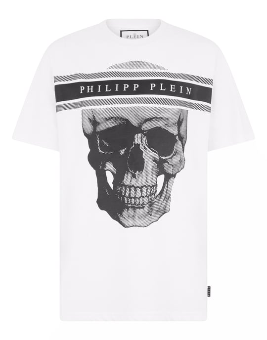 Round Neck T-Shirt Skull Logo Line - Image 1