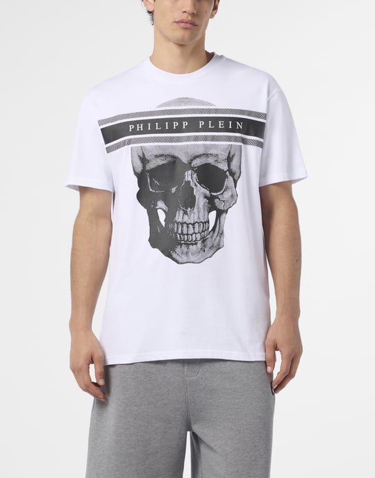Round Neck T-Shirt Skull Logo Line - Image 2