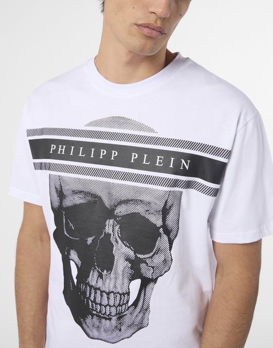 Round Neck T-Shirt Skull Logo Line - Image 3