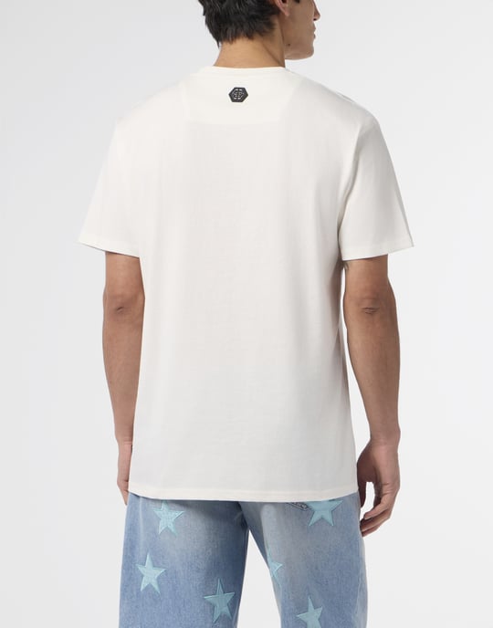 Round Neck T-Shirt Hexagon Line - Image 5