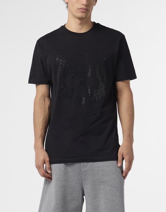 Round Neck T-Shirt Skull Strass Skull Strass - Image 2