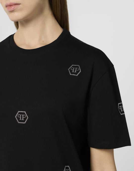 Man Fit T-Shirt Mini Monogram Crystal Monogram - Image 3