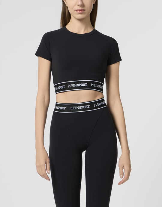 Fleece Cropped T-Shirt - Image 2