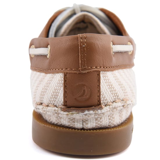 Sperry Authentisch Original Textil Damen Bootschuhe Weiß/Natur Standard - Image 2