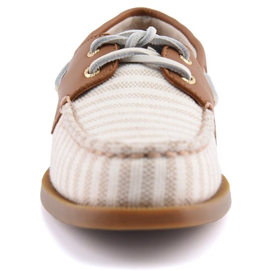 Sperry Authentisch Original Textil Damen Bootschuhe Weiß/Natur Standard - Image 3