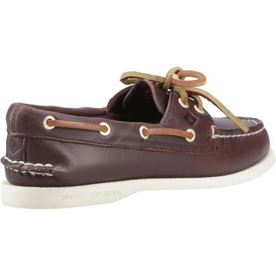Sperry Authentische 2-Augen-Leder Damen Braune Standard Bootsschuhe - Image 2