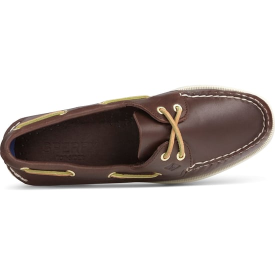 Sperry Authentische 2-Augen-Leder Damen Braune Standard Bootsschuhe - Image 4